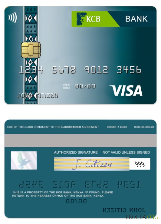 Carte visa classique Kenya KCB Bank